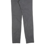 RIFLE Womens Cotton Blend Grey Slim Straight Trousers W30 L32 Stylish