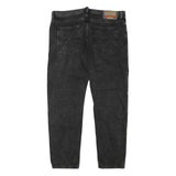 DIESEL Mens Jeans Black Regular Straight Denim Medium W39 L31 Cotton Blend Zip