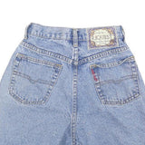 REQUEST Womens Denim Blue Casual Shorts XS W24 High Waist Embroidered Button Fly
