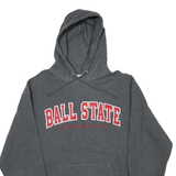 CHAMPION Mens Grey Ball State University Hoodie L Cotton Blend Pullover