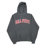 CHAMPION Mens Grey Ball State University Hoodie L Cotton Blend Pullover