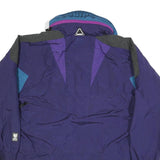 HELLY HANSEN Mens Blue & Purple Outdoor Jacket L Nylon Plain Hooded Zip