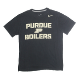 NIKE Mens Black Purdue Boilers Graphic T-Shirt M Short Sleeve Crew Neck