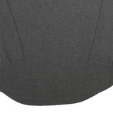 CHICOREE Womens Grey Plain V-Neck Basic Knit L Relaxed Jumper Soft Comfort