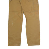 DICKIES Mens Jeans Beige Regular Straight Denim W34 L33 Workwear Utility Pants