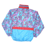 MARCEL CLAIR Womens Blue & Red Abstract Pattern Zip Jacket M Nylon