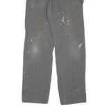 DICKIES Mens Cotton Blend Regular Fit Grey Trousers W30 L33 Workwear Zip Closure