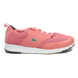 LACOSTE Womens Light Pink Casual Trainers Synthetic UK 7 Comfortable Stylish