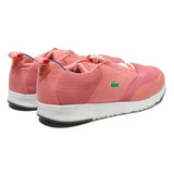 LACOSTE Womens Light Pink Casual Trainers Synthetic UK 7 Comfortable Stylish