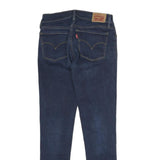 LEVI'S 710 Womens Jeans Blue Slim Skinny Denim Dark W26 L28 Stretch Zip