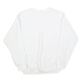 ADIDAS Womens White Cotton Blend Crew Neck UK 8 Sweatshirt Casual Comfort