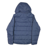 LEVI'S Mens Blue Bomber Jacket S Polyester Blend Plain Zip Hooded Casual