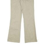 DICKIES Womens Cotton Blend Beige Regular Fit Straight Leg Trousers W27 L30