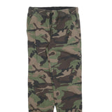 WONDER NATION Boys Cotton Blend Slim Camouflage Trousers W28 L30 Drawstring
