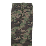 WONDER NATION Boys Cotton Blend Slim Camouflage Trousers W28 L30 Drawstring