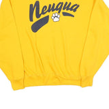 THE COTTON EXCHANGE Mens Yellow Crew Neck L Pullover Sweatshirt Neugua Print