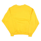 THE COTTON EXCHANGE Mens Yellow Crew Neck L Pullover Sweatshirt Neugua Print