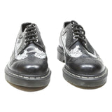 DR MARTENS Womens 6 Black Leather Brogue Shoes Lace-Up Casual Oxford