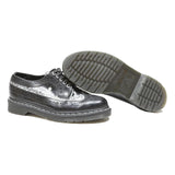 DR MARTENS Womens 6 Black Leather Brogue Shoes Lace-Up Casual Oxford