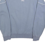ADIDAS Womens Blue Crew Neck S Sweatshirt Cotton Blend Casual Classic Style