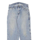DICKIES Mens Regular Fit Straight Leg Denim Light Blue W32 L30 Workwear