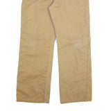 DICKIES Mens Cotton Blend Beige Regular Fit Straight Leg Trousers W34 L30