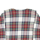 TOMMY HILFIGER Mens White & Red Patterned Jumper Crew Neck M Cotton Blend