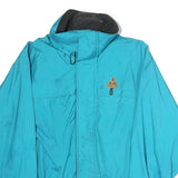 GERRY Mens Blue Zip Jacket M Polyester Plain Casual Outdoor Wear