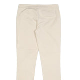 TRUSSARDI Womens Cotton Blend Beige Slim Tapered Trousers W28 L29 Stylish