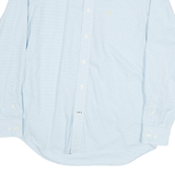 NAUTICA Mens Blue Cotton Blend Shirt M Button Down Formal Classic Fit