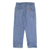 CARHARTT Mens Jeans Blue Relaxed Straight Denim Medium W35 L30 Workwear