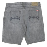 MAMBO Mens Shorts Grey Cotton Blend Casual L W38 Denim Style