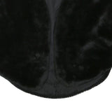Womens Black Faux Fur Jacket S Polyester Blend Sleeveless Plain Soft Warm