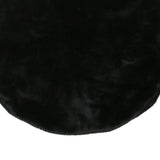 Womens Black Faux Fur Jacket S Polyester Blend Sleeveless Plain Soft Warm