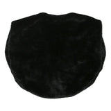 Womens Black Faux Fur Jacket S Polyester Blend Sleeveless Plain Soft Warm