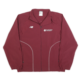 NEW BALANCE Mens Maroon Track Jacket M Polyester Zip Front University Logo