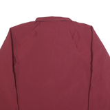 NEW BALANCE Mens Maroon Track Jacket M Polyester Zip Front University Logo