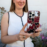 Chocolate Brown Earthy Curves iPhone 13 Mini Case