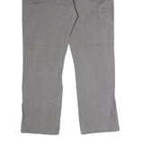 DICKIES Mens Cotton Grey Regular Straight Trousers W40 L30 Workwear Utility Zip