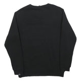 ELLESSE Mens Black Sweatshirt Crew Neck M Logo Print Casual Pullover