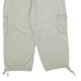 ST JOHN'S BAY Womens Beige Cotton Blend Cargo Shorts UK 14 W34 Casual Relaxed
