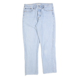 LEVI'S Womens Jeans Blue Regular Straight Denim Light W30 L28 Button Cotton