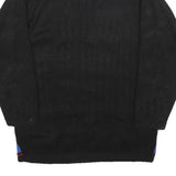 NAN DOVEY Womens Black And Red Patterned Jumper Round Neck Chunky Knit M Acrylic