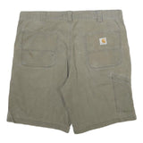CARHARTT Mens Shorts Green Casual Relaxed Fit XL W38 Workwear Utility Cotton