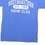 GILDAN Mens Blue Property Of Southeastern Swim Club Graphic T-Shirt S Short
