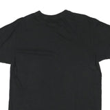 ADIDAS Mens Black Graphic Logo T-Shirt L Short Sleeve Crew Neck Cotton Blend