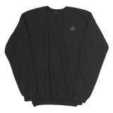 CARHARTT Mens Black Sweatshirt S Crew Neck Cotton Pullover Casual Wear
