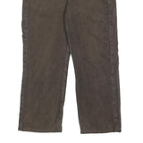 CARHARTT Mens Cotton Brown Regular Straight Trousers W33 L29 Zip Closure Casual
