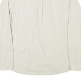WRANGLER Mens Cream & White Shirt L Long Sleeve Button Front Two Pockets