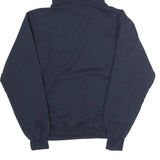 CHAMPION Mens Navy Blue Owosso Trojans Pullover Hoodie S Cotton Comfort